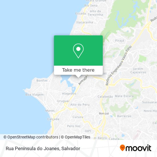 Rua Península do Joanes map