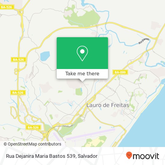 Mapa Rua Dejanira Maria Bastos 539