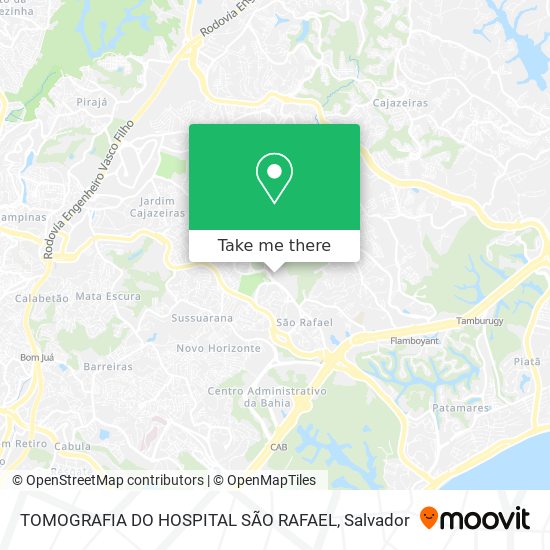 TOMOGRAFIA DO HOSPITAL SÃO RAFAEL map