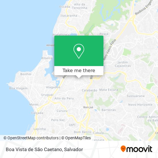 Mapa Boa Vista de São Caetano