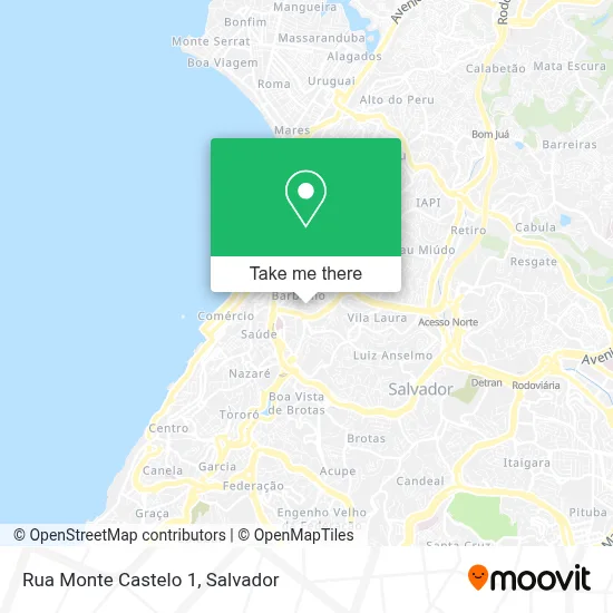 Rua Monte Castelo 1 map