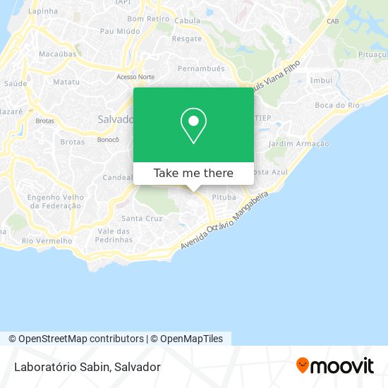 Laboratório Sabin map