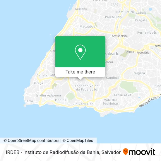 IRDEB - Instituto de Radiodifusão da Bahia map