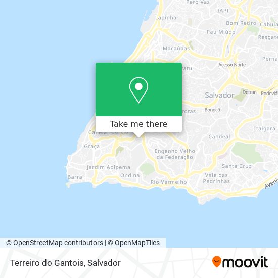 Terreiro do Gantois map