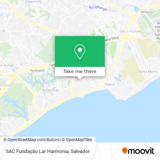 Mapa SAC Fundação Lar Harmonia