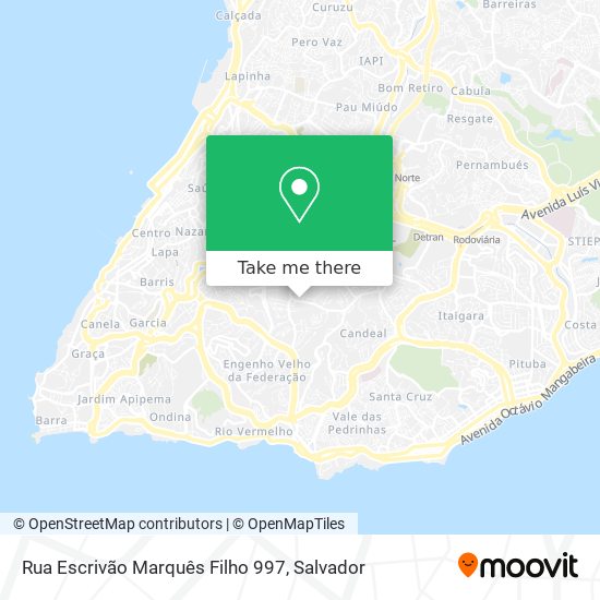 Mapa Rua Escrivão Marquês Filho 997