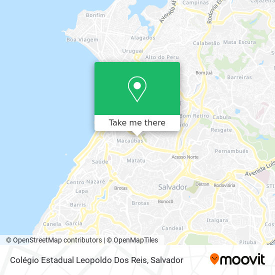 Mapa Colégio Estadual Leopoldo Dos Reis