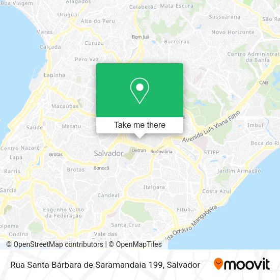 Rua Santa Bárbara de Saramandaia 199 map