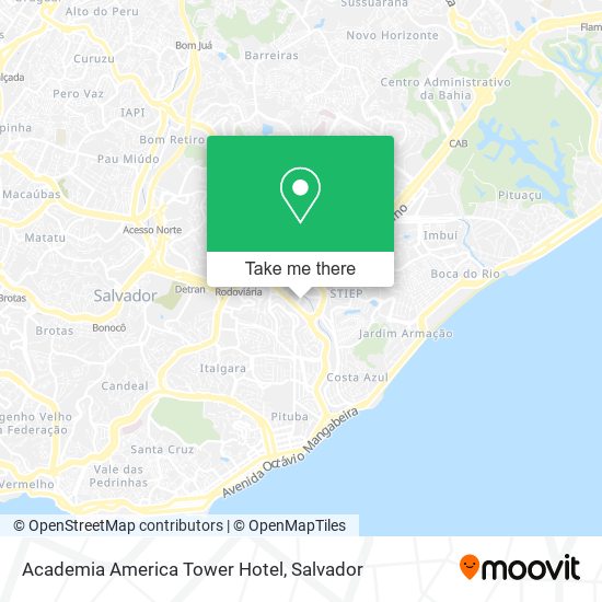 Academia America  Tower Hotel map