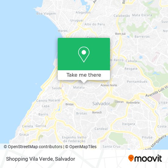 Shopping Vila Verde map