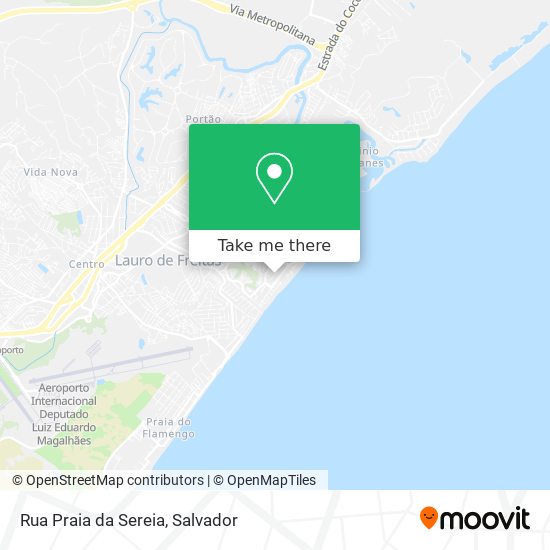 Mapa Rua Praia da Sereia