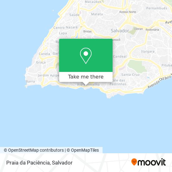 Praia da Paciência map