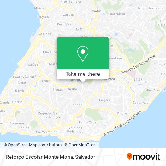 Reforço Escolar Monte Moriá map