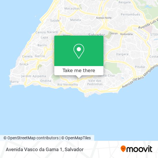 Mapa Avenida Vasco da Gama 1