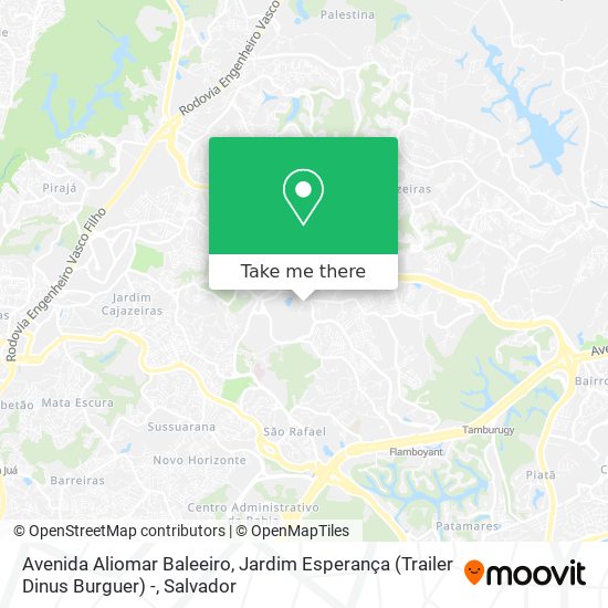 Avenida Aliomar Baleeiro, Jardim Esperança (Trailer Dinus Burguer) - map