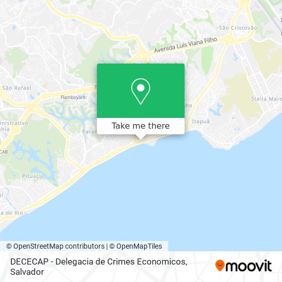 Mapa DECECAP - Delegacia de Crimes Economicos