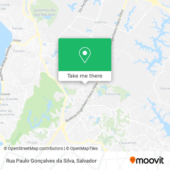 Mapa Rua Paulo Gonçalves da Silva