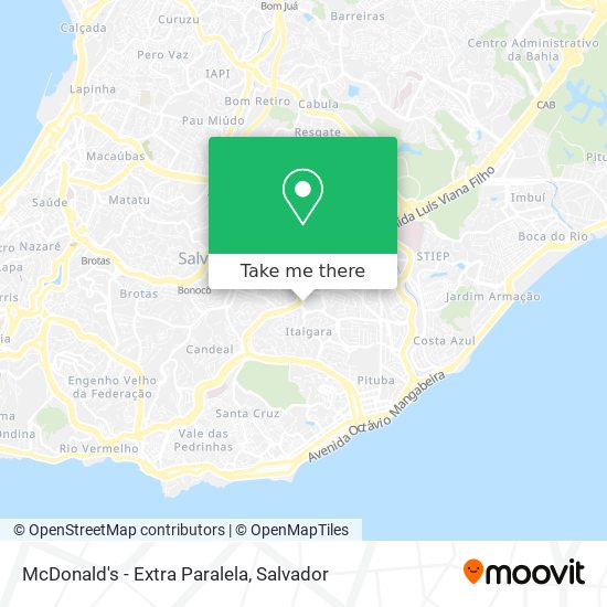 McDonald's - Extra Paralela map