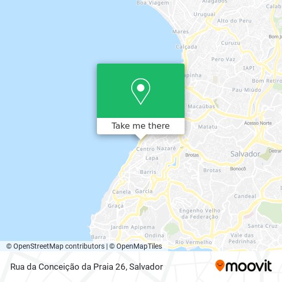 Mapa Rua da Conceição da Praia 26