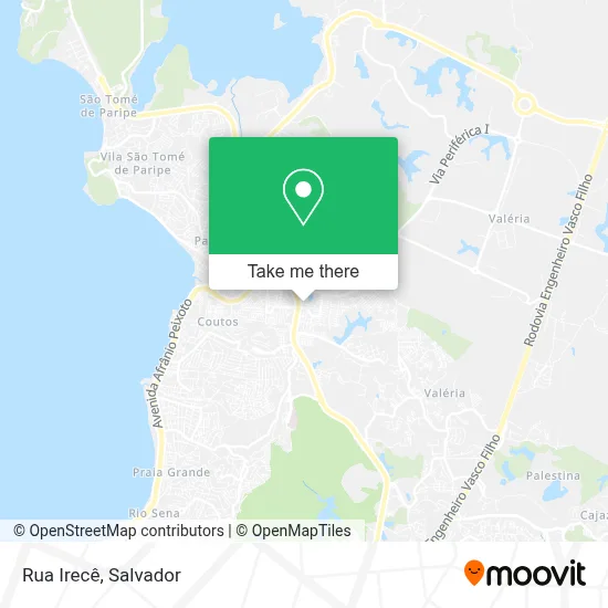 Rua Irecê map