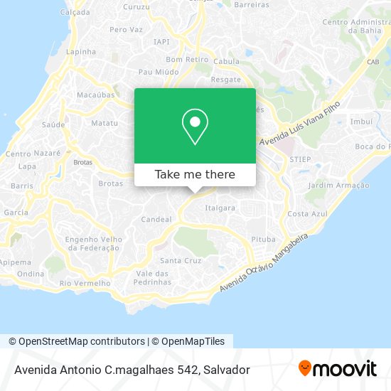 Mapa Avenida Antonio C.magalhaes 542