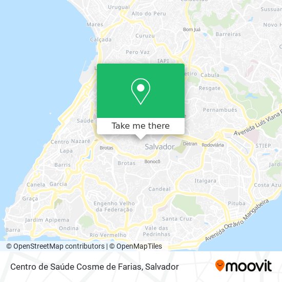 Centro de Saúde Cosme de Farias map