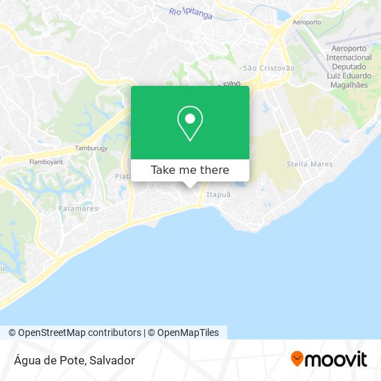 Água de Pote map