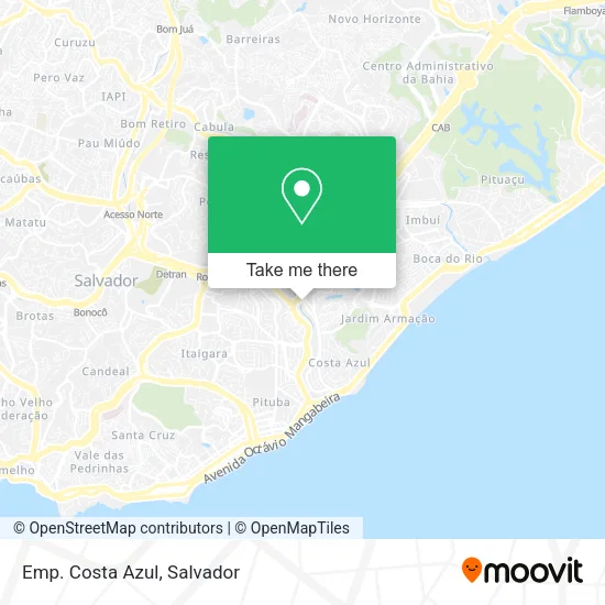 Emp. Costa Azul map