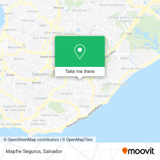 Mapfre Seguros map