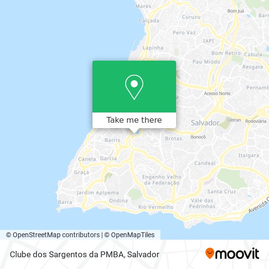 Clube dos Sargentos da PMBA map