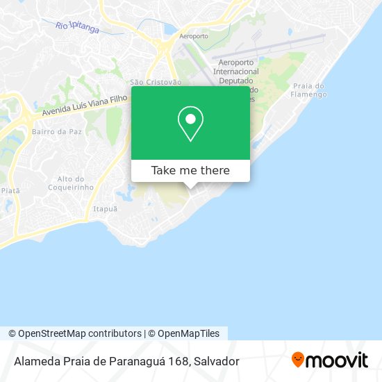 Mapa Alameda Praia de Paranaguá 168