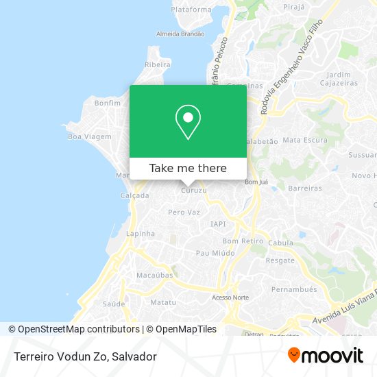 Terreiro Vodun Zo map