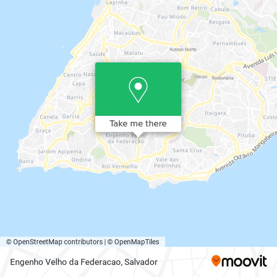 Mapa Engenho Velho da Federacao