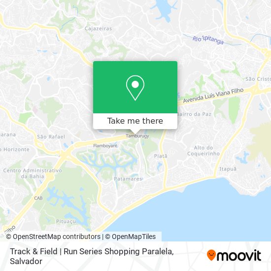 Mapa Track & Field  |  Run Series  Shopping Paralela