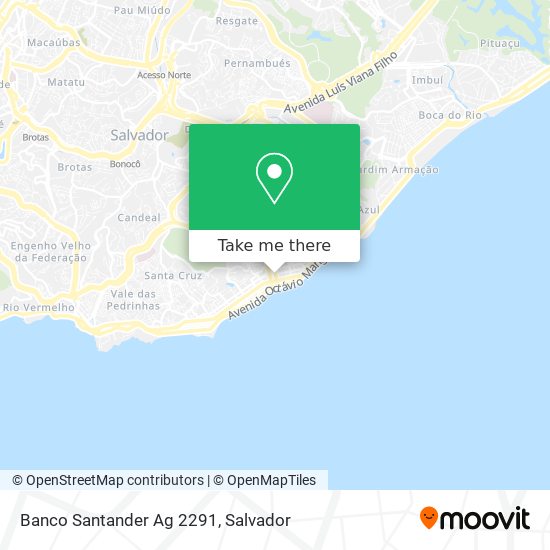 Mapa Banco Santander Ag 2291