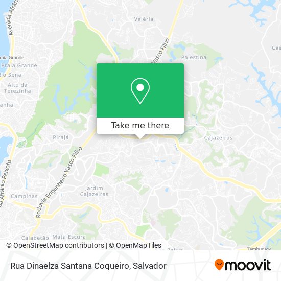 Mapa Rua Dinaelza Santana Coqueiro