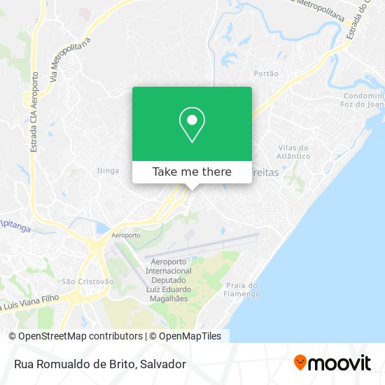 Mapa Rua Romualdo de Brito