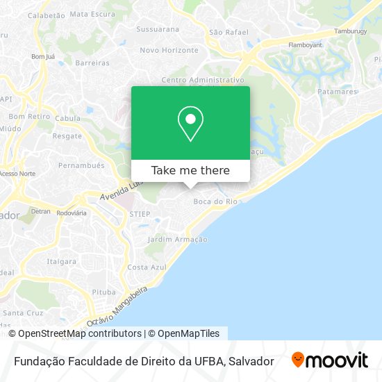 Fundação Faculdade de Direito da UFBA map