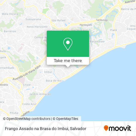 Mapa Frango Assado na Brasa do Imbui