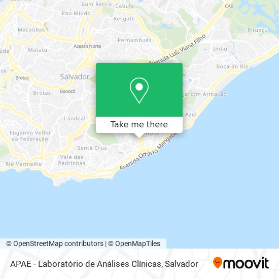 APAE - Laboratório de Análises Clínicas map