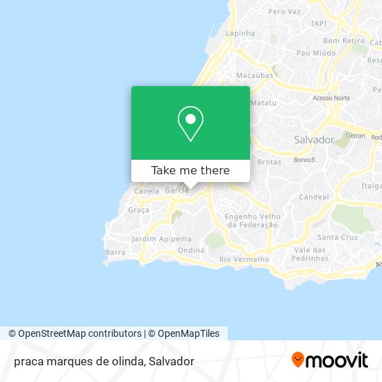 Mapa praca marques de olinda