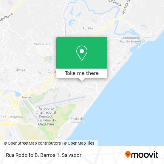 Rua Rodolfo B. Barros 1 map