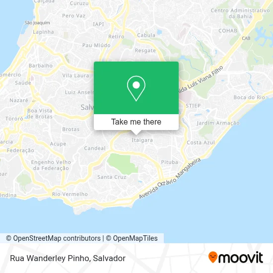 Rua Wanderley Pinho map