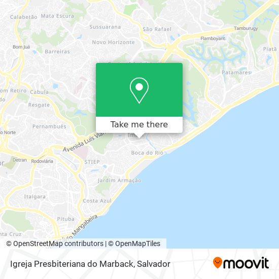 Igreja Presbiteriana do Marback map