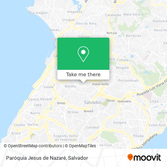Paróquia Jesus de Nazaré map