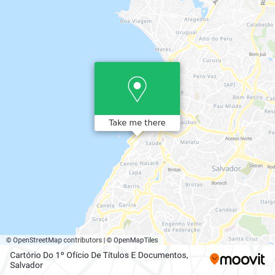 Cartório Do 1º Ofício De Títulos E Documentos map