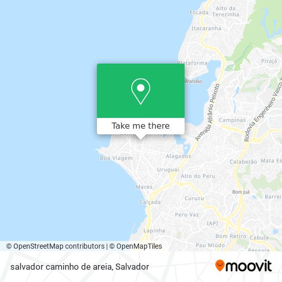 salvador caminho de areia map