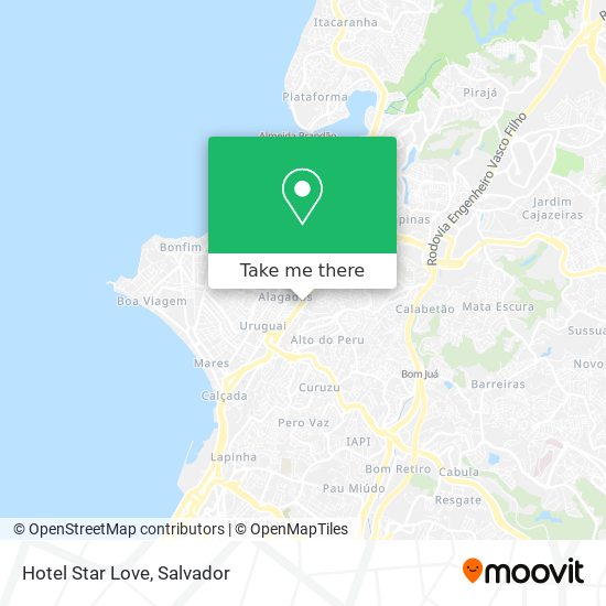 Hotel Star Love map