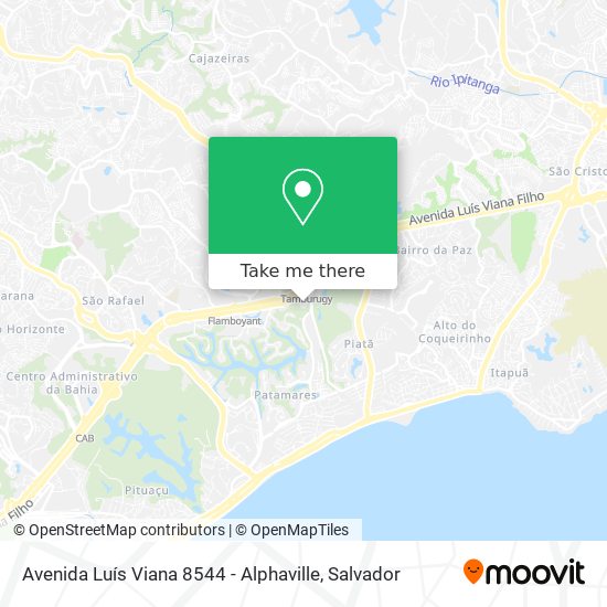 Mapa Avenida Luís Viana 8544 - Alphaville