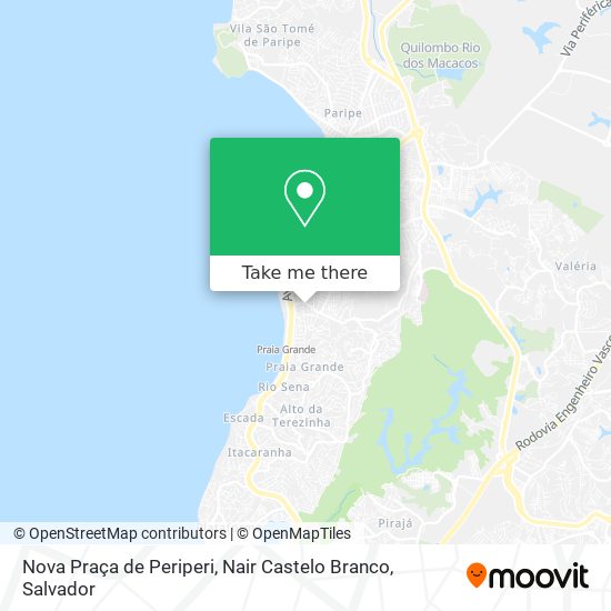 Mapa Nova Praça de Periperi, Nair Castelo Branco